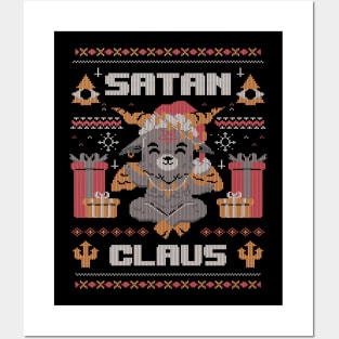 Satan Claus  - Funny Baphomet Ugly Christmas Gift Posters and Art